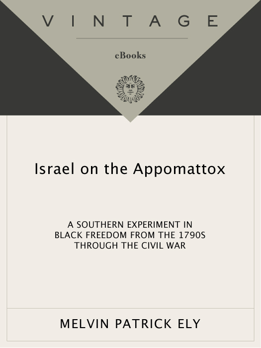 Acclaim for Melvin Patrick Elys ISRAEL ON THE APPOMATTOX Israel on the - photo 1