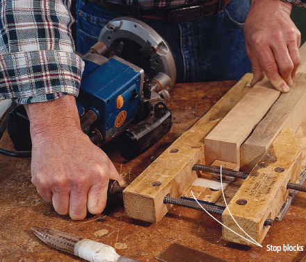 Ive made a simple mortising jig to help me locate the mortises in the sideboard - photo 6