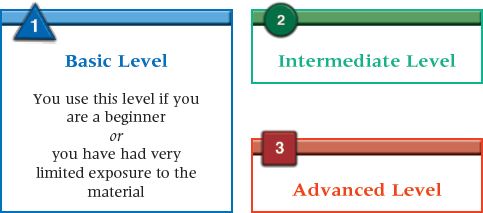 Level 1 indicated in blue provides basic information for the beginning - photo 3