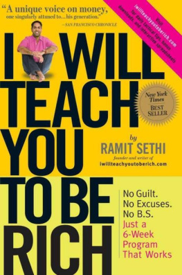 Ramit Sethi I Will Teach You To Be Rich