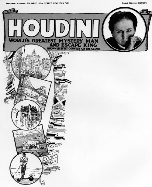 One of the many letterheads Houdini designed for his correspondence The - photo 3