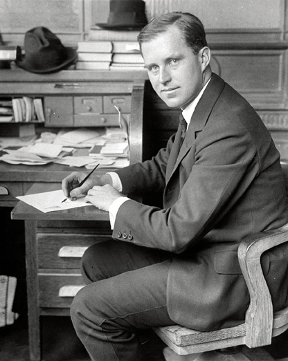 Joe self-proclaimed Americas youngest bank president poses at his desk at the - photo 6