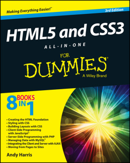 Andy Harris - HTML5 and CSS3 All-in-One For Dummies