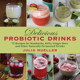 Julia Mueller - Delicious Probiotic Drinks: 75 Recipes for Kombucha, Kefir, Ginger Beer, and Other Naturally Fermented Drinks