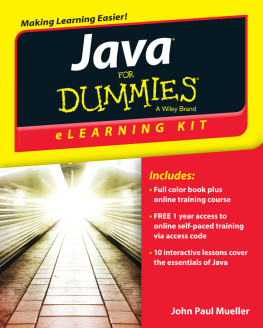 John Paul Mueller - Java eLearning Kit For Dummies