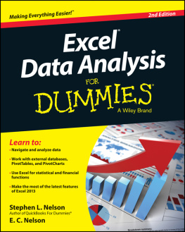 Stephen L. Nelson Excel Data Analysis For Dummies