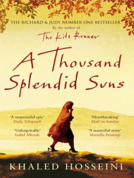 Khaled Hosseini A Thousand Splendid Suns