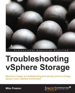 Mike Preston Troubleshooting vSphere Storage