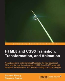 Gianluca Guarini HTML5 and CSS3 Transition, Transformation, and Animation