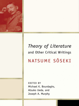 Natsume Soseki - Theory of Literature and Other Critical Writings