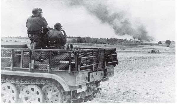 The Soviet assault-gun SU-76M from an unidentified unit during fighting in - photo 3