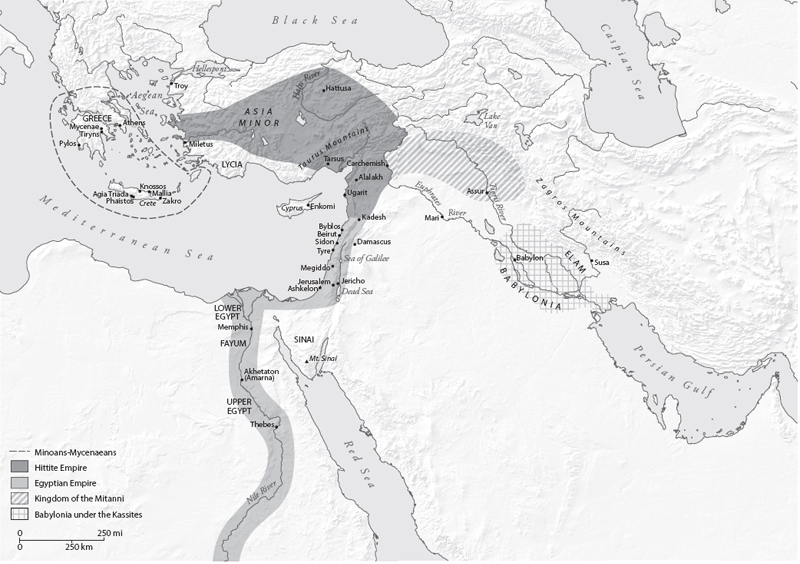 Frontispiece Map of the Late Bronze Age civilizations in the Aegean and - photo 5