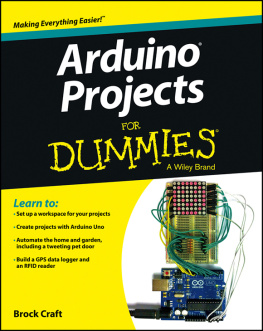 Brock Craft Arduino Projects For Dummies
