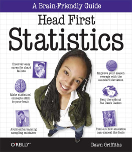 Dawn Griffiths Head First Statistics