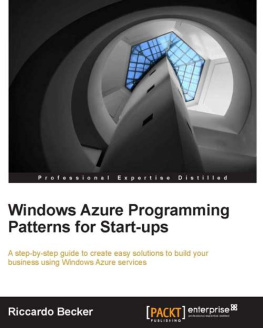 Riccardo Becker Windows Azure programming patterns for Start-ups