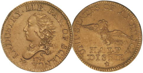 1792 HALF DISME Congress passed an act establishing the US Mint on April 2 - photo 3