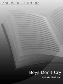 Malorie Blackman Boys Dont Cry