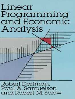 Robert Dorfman - Linear Programming and Economic Analysis