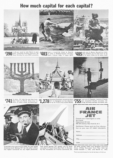 THE WORLD ON SALE An early Air France jet ad The prices for globe-trotting - photo 6