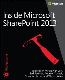 Scot Hillier Mirjam van Olst Ted Pattison Andrew - Inside Microsoft SharePoint 2013