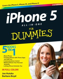 Joe Hutsko iPhone 5 All-in-One For Dummies, 2nd Edition