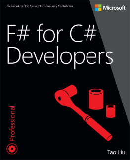 Tao Liu - F# for C# Developers