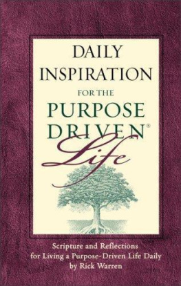 Rick Warren - The Purpose Driven Life: What on Earth Am I Here For?
