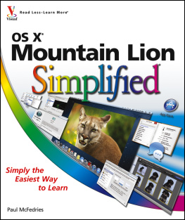 Paul McFedries - OS X Mountain Lion Simplified