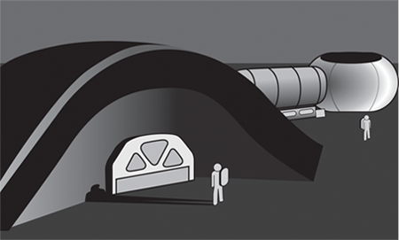 Figure 1-1 A line drawing of NASAs planned 3D-printed lunar construction - photo 7