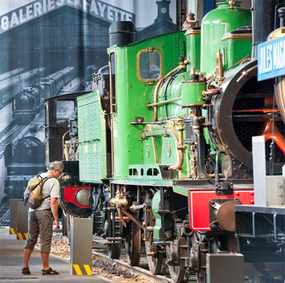 A steam engine on display at the Cit du Train Europes biggest railway museum - photo 4