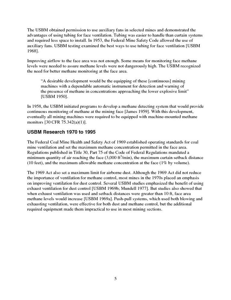 Guidelines for the Control and Monitoring of Methane Gas on Continuous Mining Operations - photo 13