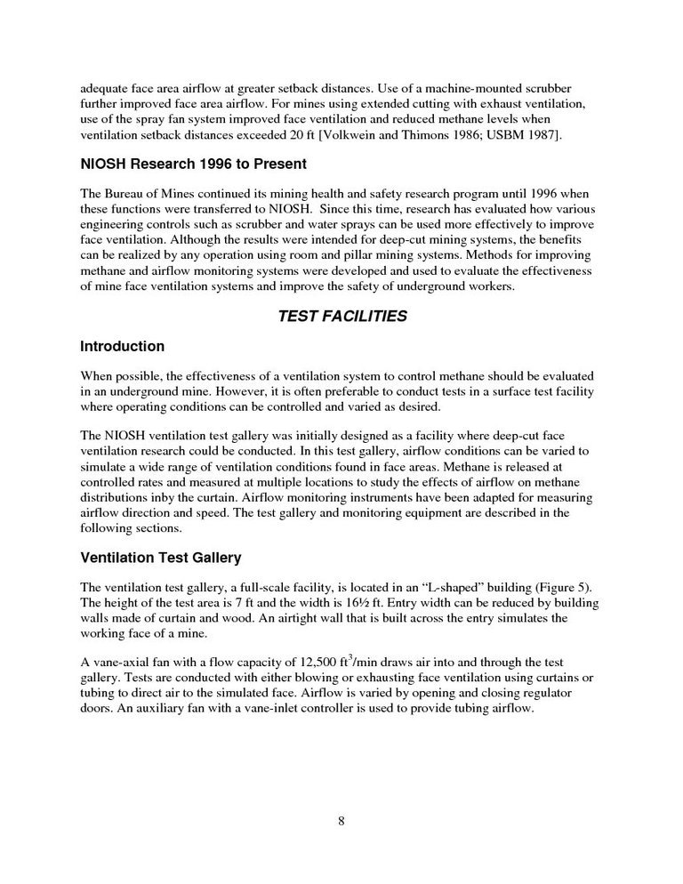 Guidelines for the Control and Monitoring of Methane Gas on Continuous Mining Operations - photo 16