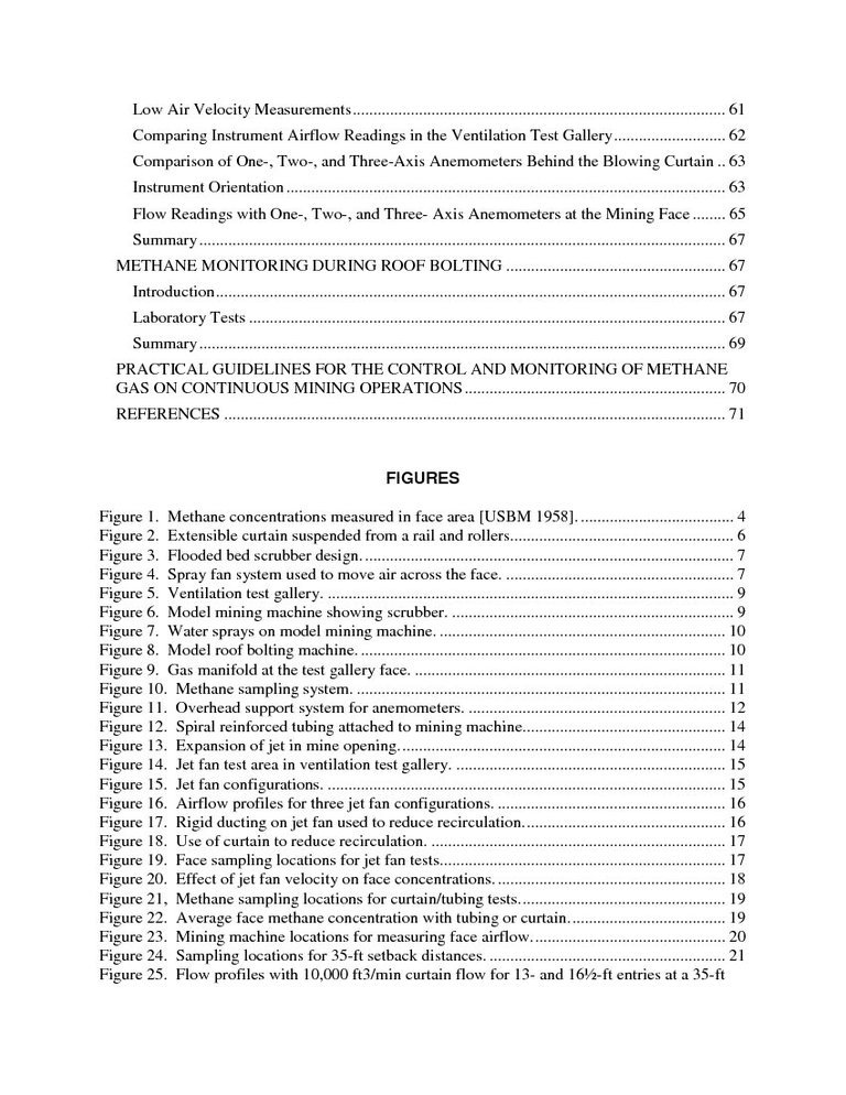 Guidelines for the Control and Monitoring of Methane Gas on Continuous Mining Operations - photo 5