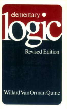 W. V. Quine - Elementary Logic: Revised Edition