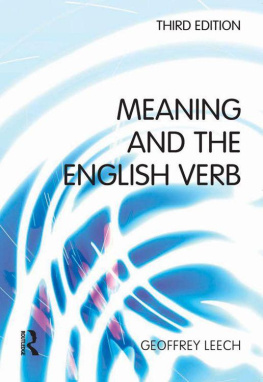 Geoffrey N. Leech Meaning and the English Verb