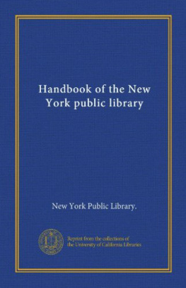 New York Public Library - Handbook of the New York Public Library