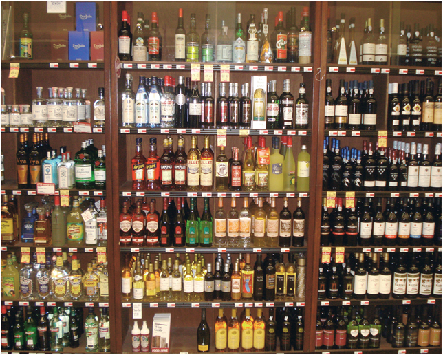 Plate 10 Supermarket display of alcoholic beverages in Berkeley California - photo 12