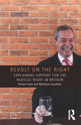 Robert Ford - Revolt on the Right: Explaining Support for the Radical Right in Britain