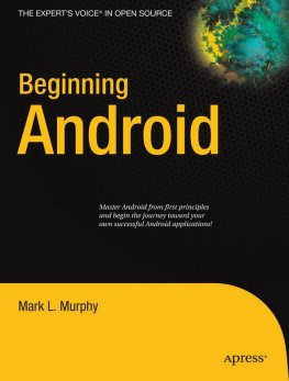 Mark Murphy - Beginning Android