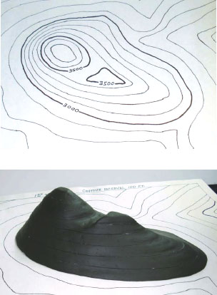 A mountain is built by adding one contour line section at a time The result is - photo 3