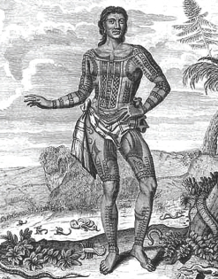 Prince Giolo as depicted in a fanciful 1692 broadsheet The Painted Prince - photo 8