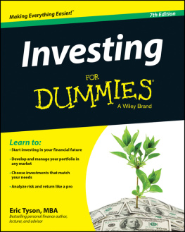 Eric Tyson Details for Investing for Dummies
