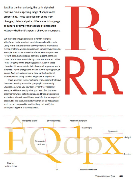 Parts of typefaces and their names from The Anatomy of Type pp1011 FontShop - photo 4