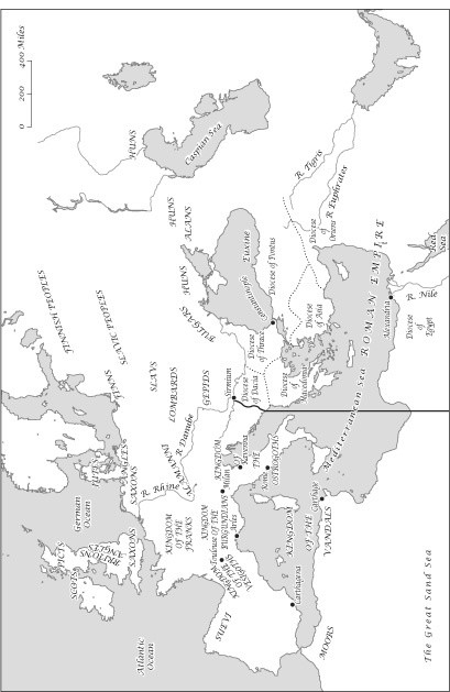 The Roman Empire and the Barbarian kingdoms at Justinians accession AD 527 - photo 1