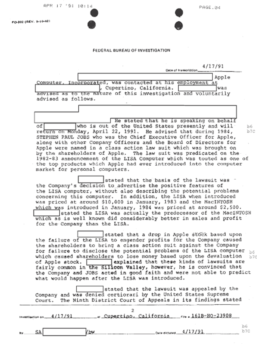 The FBI File on Steve Jobs - photo 36