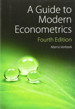 Marno Verbeek - A Guide to Modern Econometrics