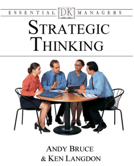 Andy Bruce Essential Managers: Strategic Thinking