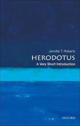 Jennifer T. Roberts Herodotus: A Very Short Introduction