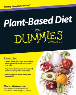 Marni Wasserman Plant-Based Diet For Dummies