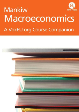 Richard Baldwin Mankiw: Macroeconomics - A VoxEU Course Companion